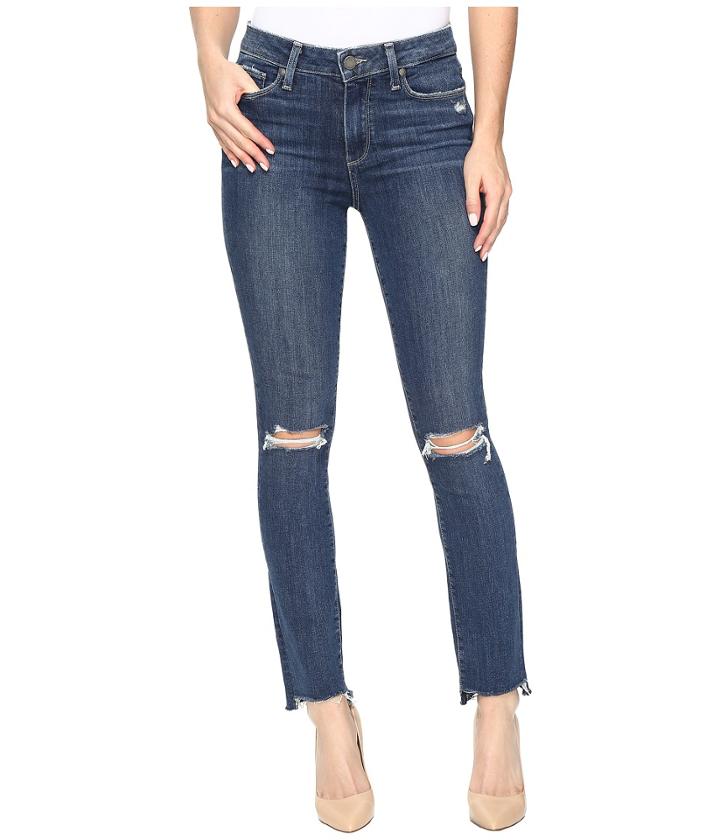 Paige - Hoxton Ankle Peg W/ Uneven Hem In Dedee Destructed