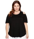 Karen Kane Plus - Plus Size Cold Shoulder Shirttail Top