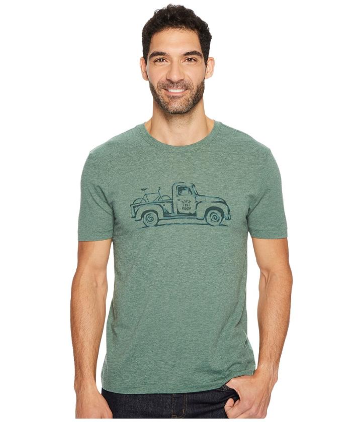 Life Is Good - Vintage Truck Bike Cool Tee