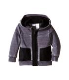 Kardashian Kids - Acid Washed Hoodie With Nylon Contrast Panels Yardage Hood Lining