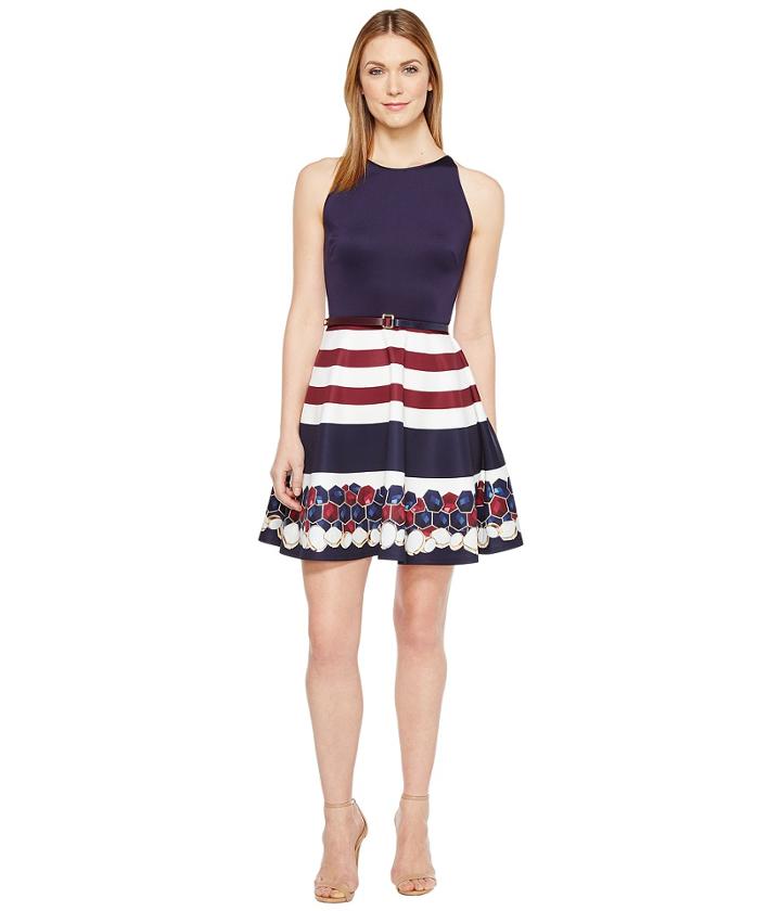 Ted Baker - Annalie Rowing Stripe A-line Skater Dress
