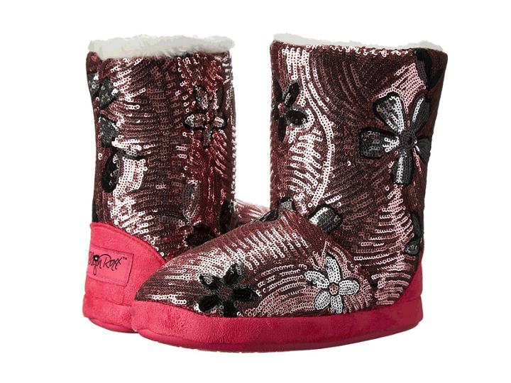 M&amp;f Western - Flower Sequin Bootie Slippers