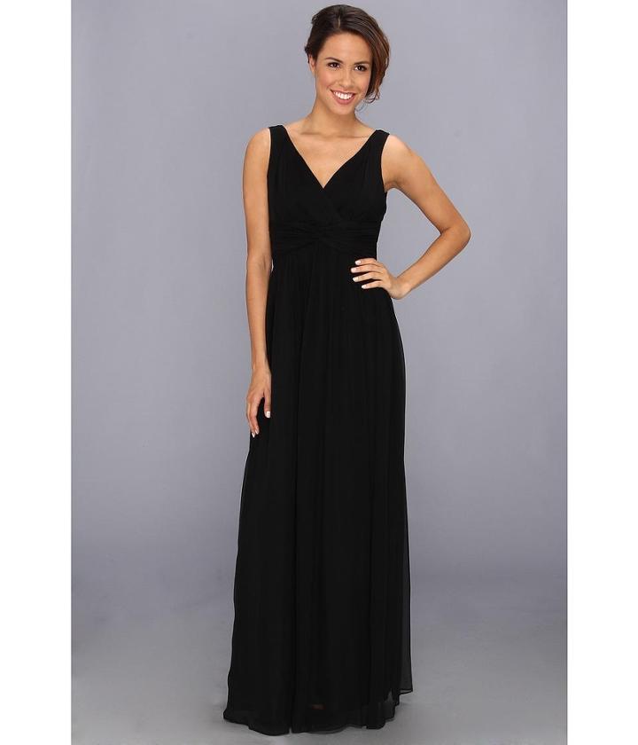 Donna Morgan Julie Bra Friendly Long Gown