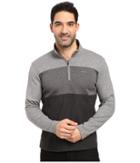 Calvin Klein - Colorblock Mock Neck Quarter Zip Sweatshirt