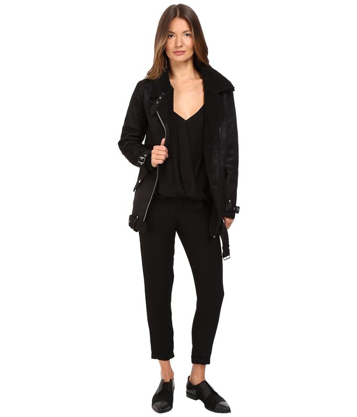 The Kooples - Perfecto In Faux Treated Sheepskin