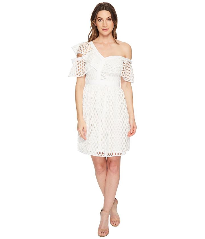 Cece - Bardot - Off The Shoulder Ruffle Lace Dress