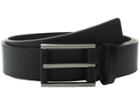 Calvin Klein - 35mm Flat Strap And Harness Buckle Belt With Leather Wrapped Nose And Engraved Logo