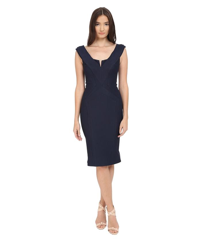 Zac Posen - Cap Sleeve Bondage Jersey Dress