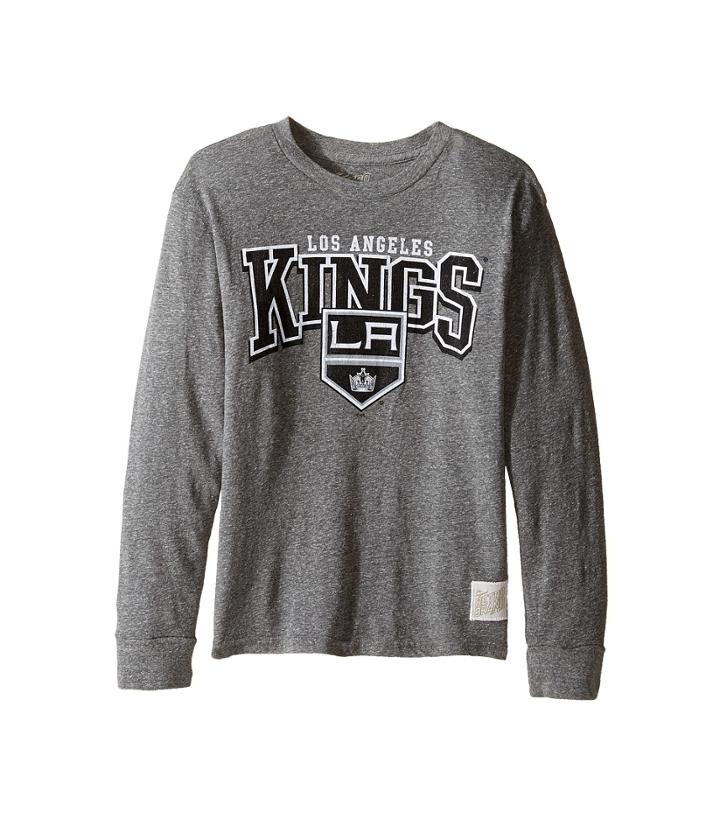The Original Retro Brand Kids - Long Sleeve Tri-blend La Kings Nhl Tee