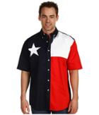 Roper S/s Pieced Texas Flag Shirt