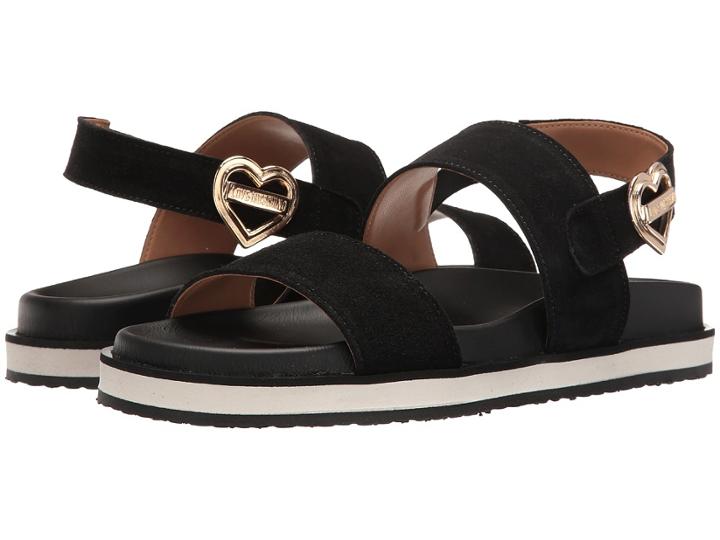Love Moschino - Metal Heart Buckle Sandal