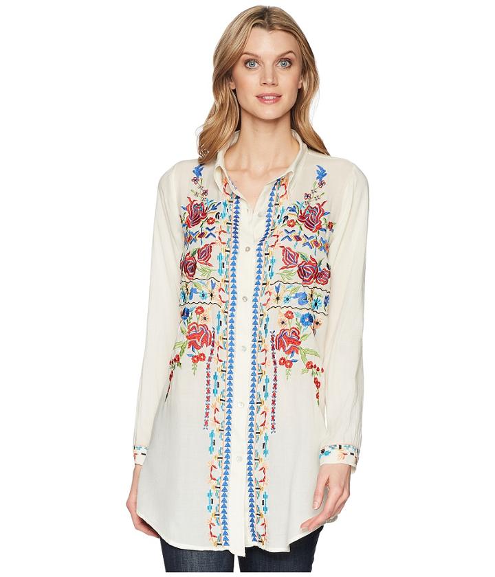 Scully - Bailee Sexy Fabric Embroidered Blouse