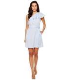 Donna Morgan - One Shoulder Mini Dress W/ Self Belt