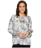 Vince Camuto - Long Cinched Sleeve Speckle Atmosphere Blouse