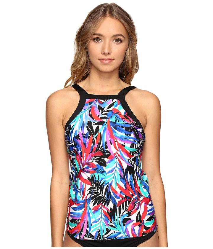 Jantzen - Tropic Nights High Neck Tankini Top