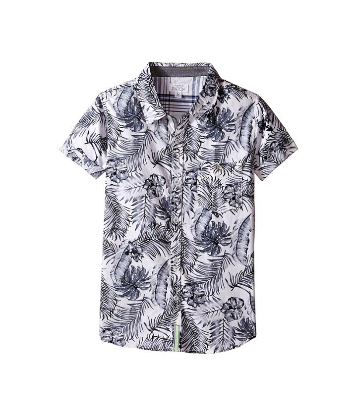Pumpkin Patch Kids - Palm Print Short Sleeve Shirt