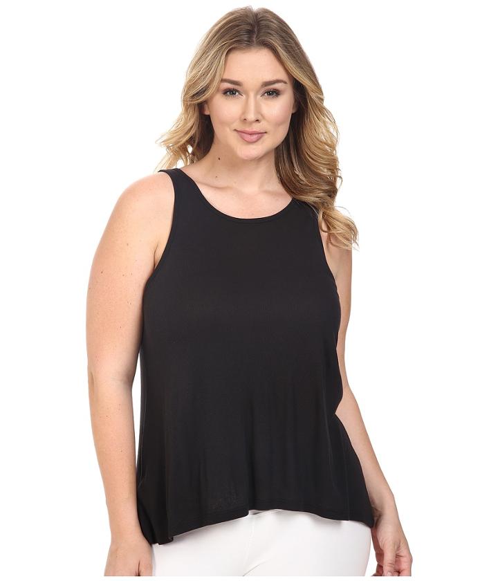 Yummie By Heather Thomson - Plus Size 2x1 Pima Rib Racer Tank Top