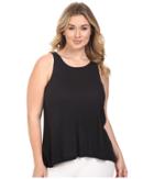 Yummie By Heather Thomson - Plus Size 2x1 Pima Rib Racer Tank Top
