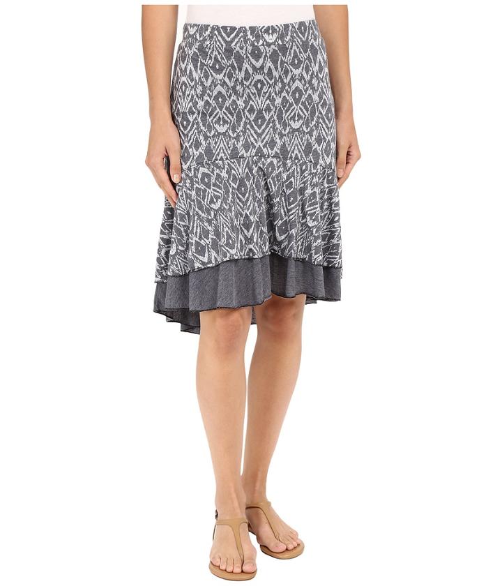 Mod-o-doc - Burnout Jersey Double Layer Flounce Skirt