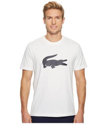 Lacoste - Short Sleeve Jersey Tee W/ Big Ton On Ton Croc Printed