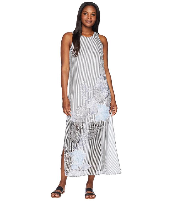 Vince Camuto - Sleeveless Island Floral Chiffon Overlay Maxi Dress