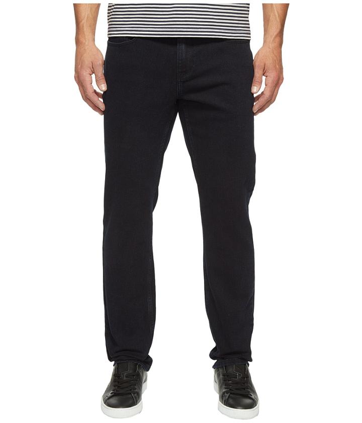 Perry Ellis - Slim Fit Stretch Brushed Rinsed Denim In Blackdigo