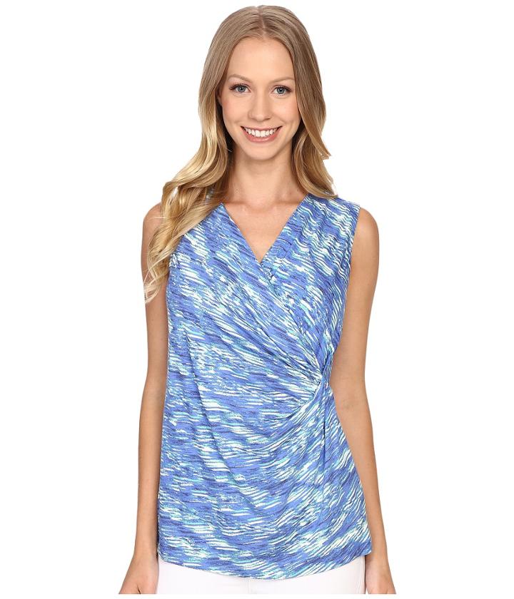 Nic+zoe - Water Waves Wrap Top