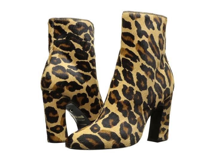 Just Cavalli - Cheetah Horse Leather Ankle Boot