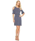 Donna Morgan - 3/4 Bell Sleeve Cold Shoulder A-line Dress
