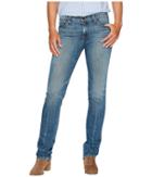 Agave Denim - Rosie Stone Straight Fit Jeans In Medium Fade