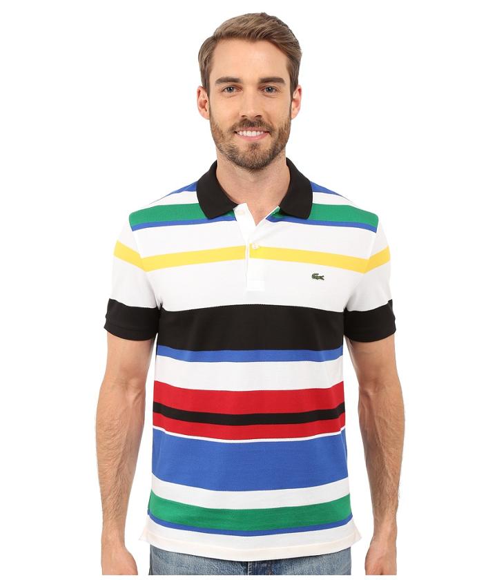 Lacoste - Jersey Piqu Multi-striped Polo