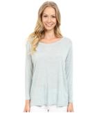 Lilla P - Soft Draped 3/4 Sleeve Boat Neck