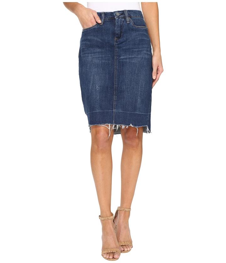 Blank Nyc - Raw Hem Denim Skirt In Amateur Hour