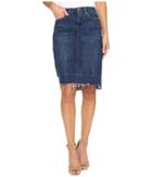 Blank Nyc - Raw Hem Denim Skirt In Amateur Hour