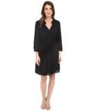 Rebecca Taylor - Long Sleeve Silk Double Georgette Dress