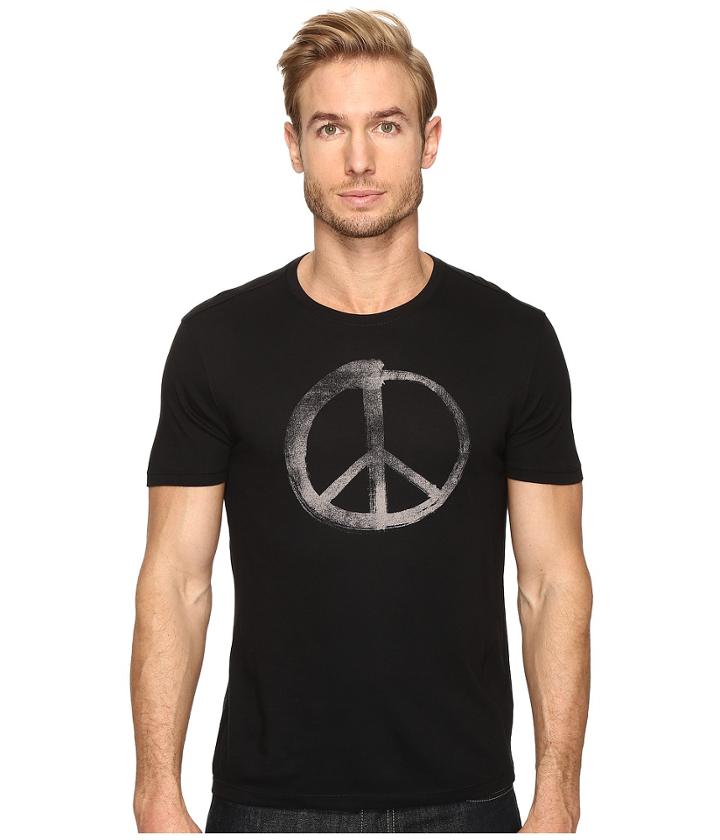 John Varvatos Star U.s.a. - Make Music Not War Graphic Tee K3021s4b