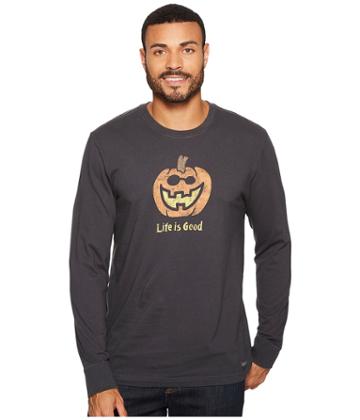 Life Is Good - Jack O Lantern Long Sleeve Crusher Tee