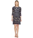 Christin Michaels - Maxine 3/4 Sleeve Lace Dress