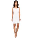 Laundry By Shelli Segal - Embroidered Mesh Sleeveless Dress