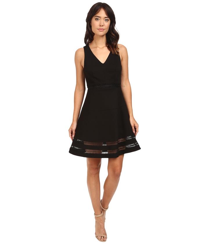 Adelyn Rae - Sleeveless Ponte Knit Fit And Flare Dress
