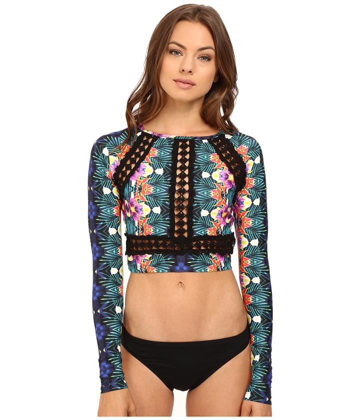 Nanette Lepore - Habanera Covers Cropped Rashguard Cover-up