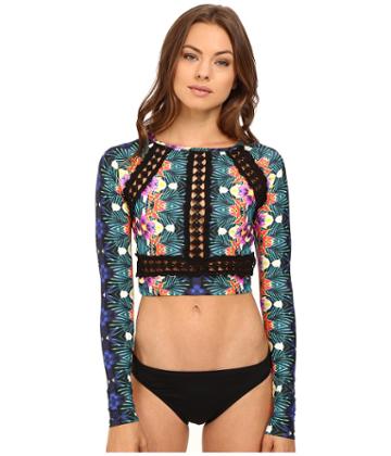 Nanette Lepore - Habanera Covers Cropped Rashguard Cover-up
