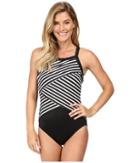 Miraclesuit - New Directions Color Block High Neck One-piece