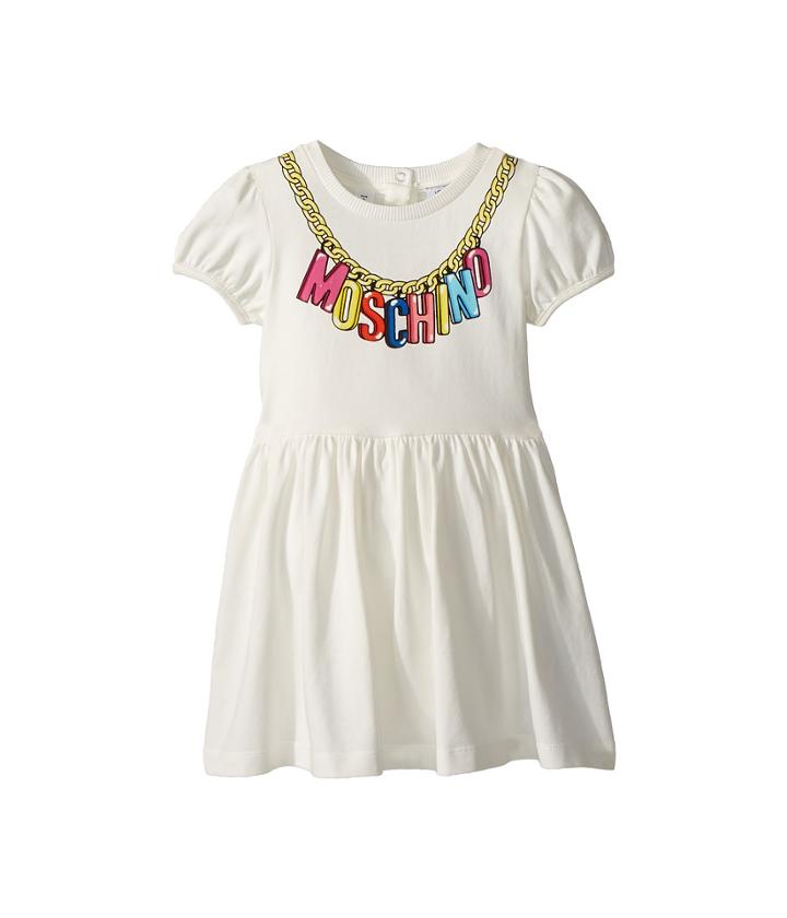 Moschino Kids - Logo Necklace Graphic Dress