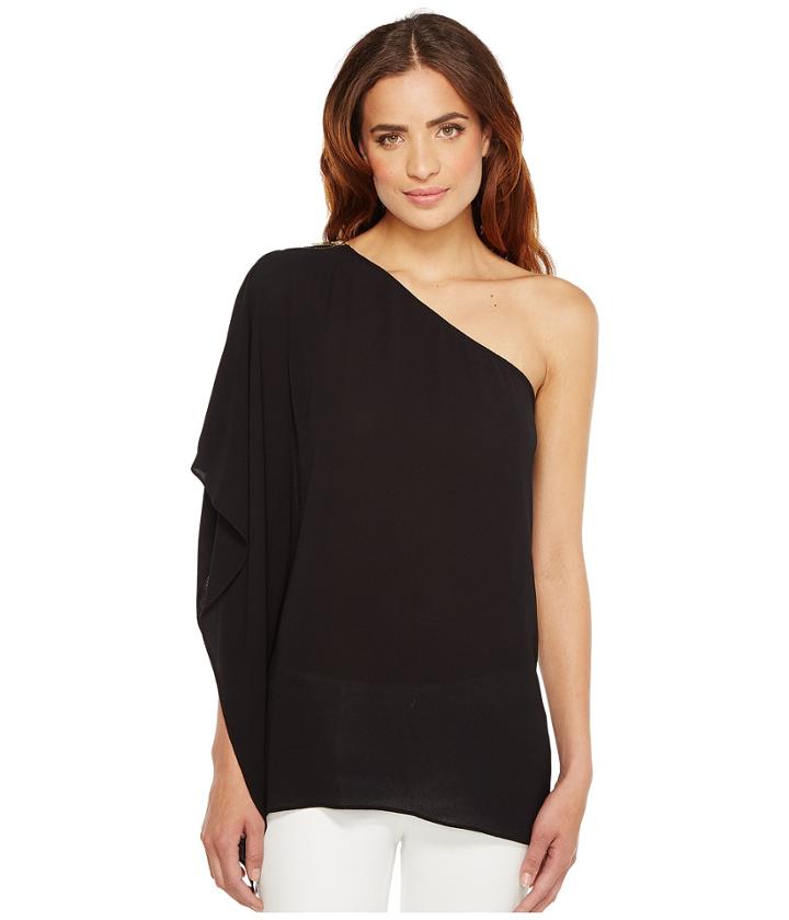 Michael Michael Kors - Zip One Shoulder Drape Top