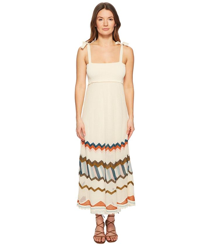 Red Valentino - Multicolor Chevron Intarsia Knit Dress