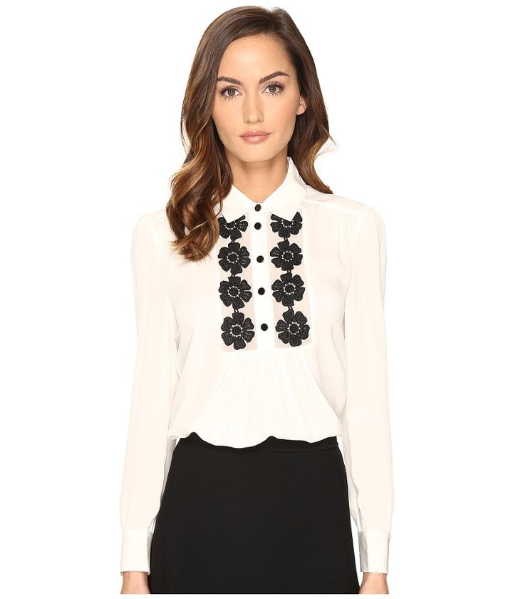 Kate Spade New York - Daisy Lace Silk Shirt