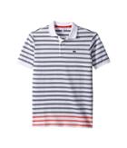 Lacoste Kids - Short Sleeve Oxford Stripe Pique Polo