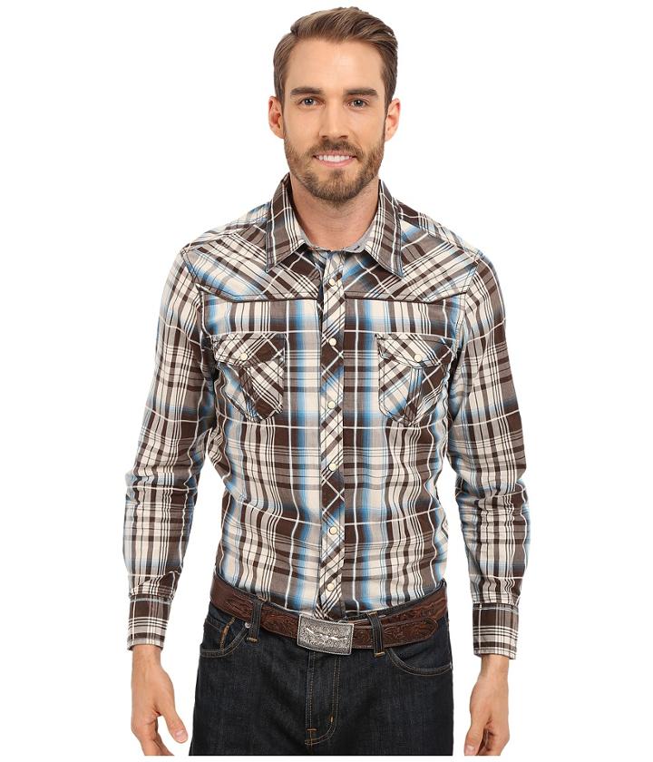 Rock And Roll Cowboy - Long Sleeve Snap B2s6263