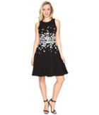 Maggy London - Dream Crepe Fit And Flare W/ Embellishment Dress